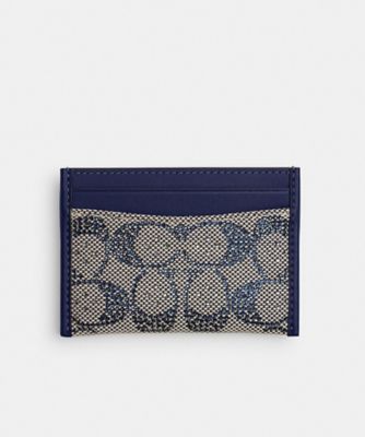 エッセンシャル カード ケース・クリスタル シグネチャー ジャカード